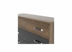Ladekast Dolce 120x41x82cm - decor - mud oak & black oak