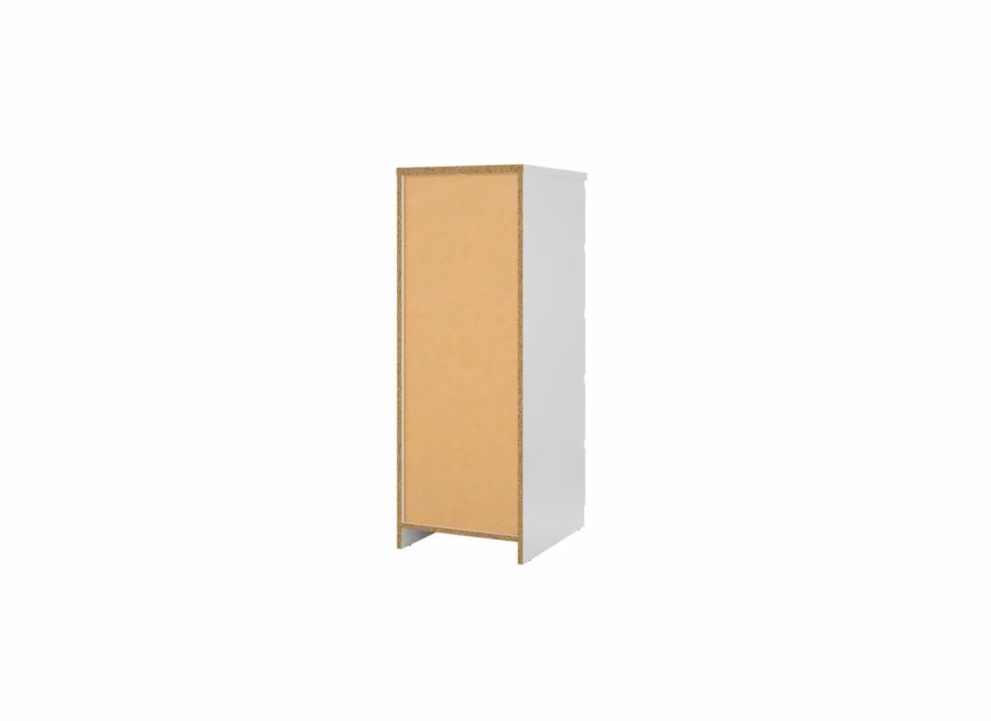 Ladekast Naia 41x50x111cm - melamine - wit hoogglans