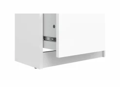 Ladekast Naia 41x50x111cm - melamine - wit hoogglans