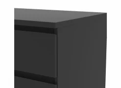 Ladekast Naia 154x50x71cm - melamine - mat zwart