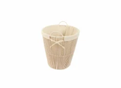 Linnenmand Muna Ø43x51cm - katoenkoord - naturel