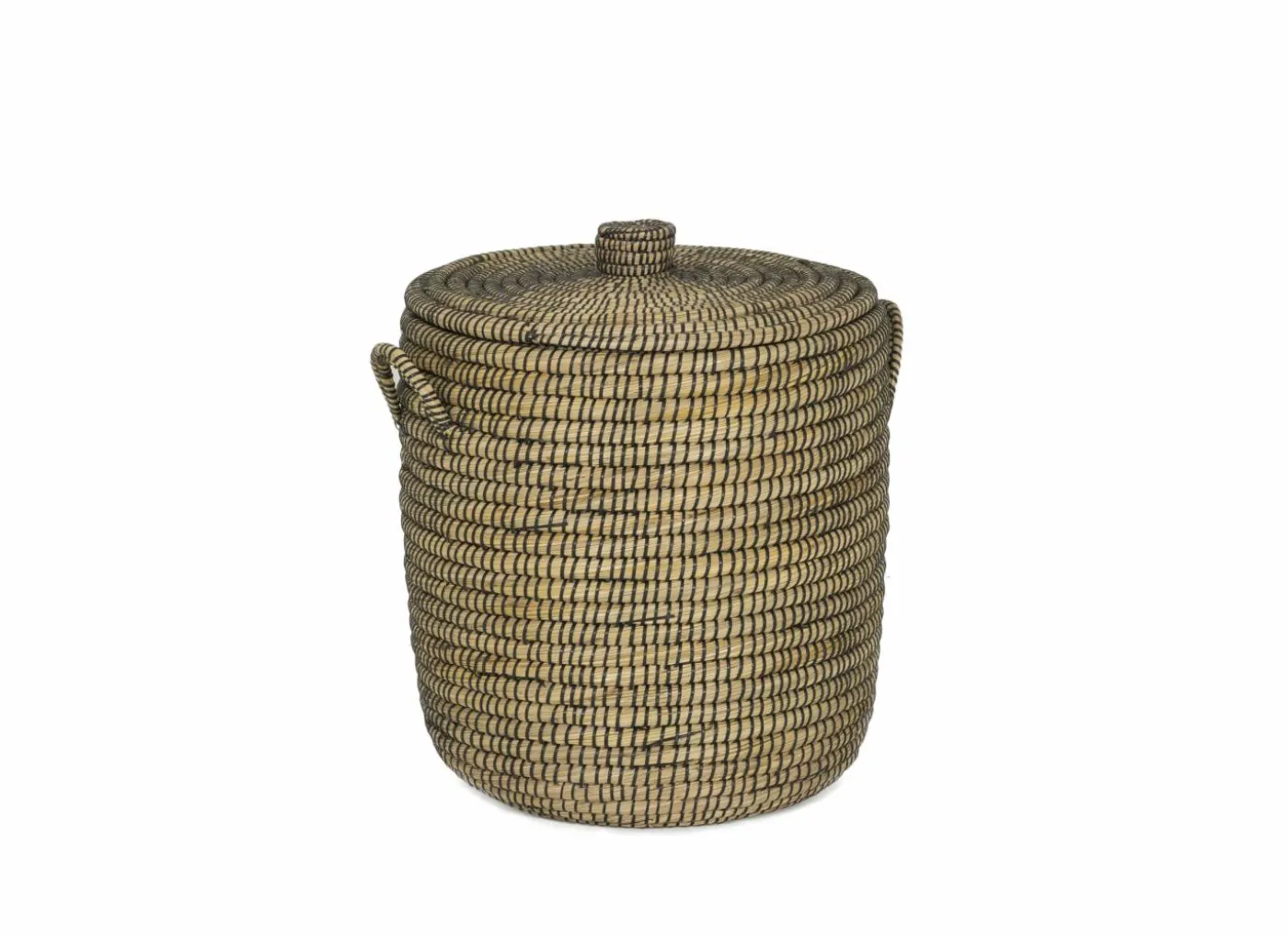 Linnenmand Yasuke Ø45x50/Ø40x45cm set van 2 naturel