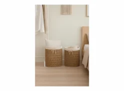 Linnenmand Zea set van 2 - zeegras - beige