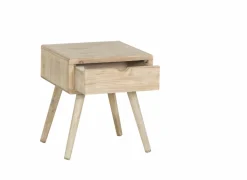 Nachtkastje County 46x40x40cm - den fineer & spar massief & decor - naturel