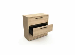 Nachtkastje Tessa 52x44x51cm - melamine - zand eik