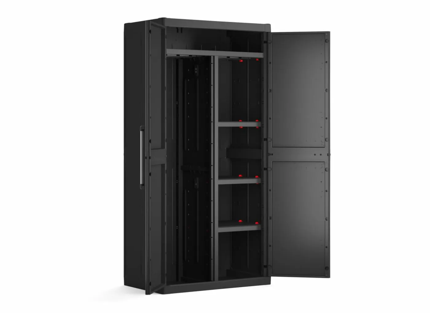 Opbergkast Detroit 89cm - polypropyleen - zwart