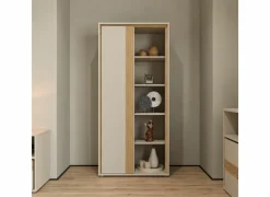 Opbergkast Wexlin 76x50x165cm - decor - sand & mauvella oak