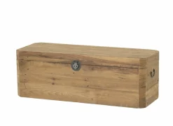 Opbergkoffer Opium 130x48x45cm - gerecycleerd den massief - naturel