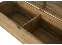 Opbergkoffer Opium 130x48x45cm - gerecycleerd den massief - naturel