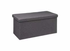 Opbergkoffer 76x37,5x37,5cm - decor - grijs