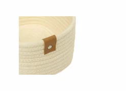 Opbergmand Duo 35x25x12cm - polyestervezel - ivoor set van 3