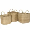 Opbergmand Pele set van 3 - jute - naturel