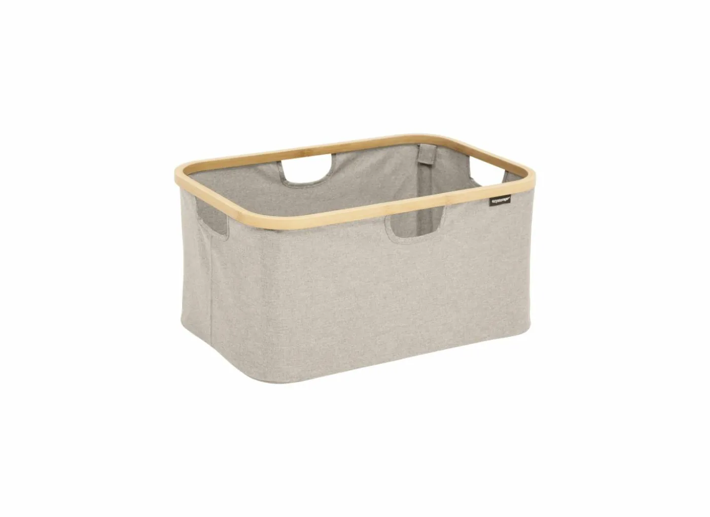 Opbergmand Tidy Box inklapbaar 57x37x27cm - polyestervezel & bamboe - beige