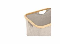 Opbergmand Tidy Box inklapbaar 57x37x27cm - polyestervezel & bamboe - beige