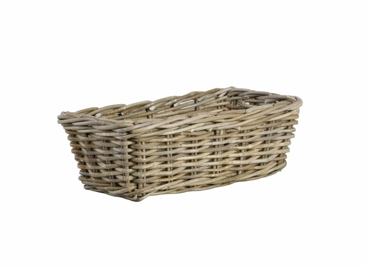 Opbergmand 45,4x23,9x14,7cm - rotan - bruin