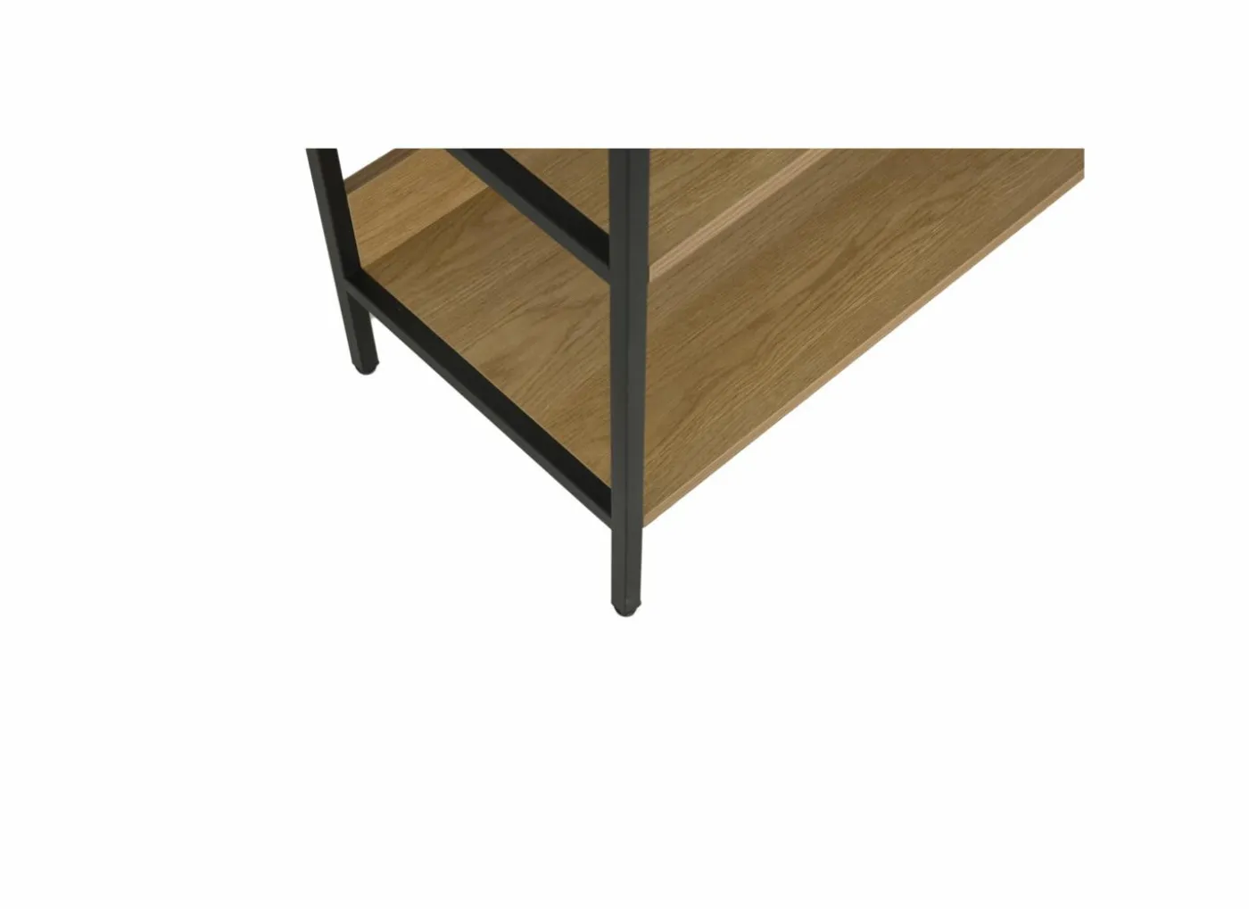 Opbergrek Aware 80x40x222cm - melamine & metaal - eik