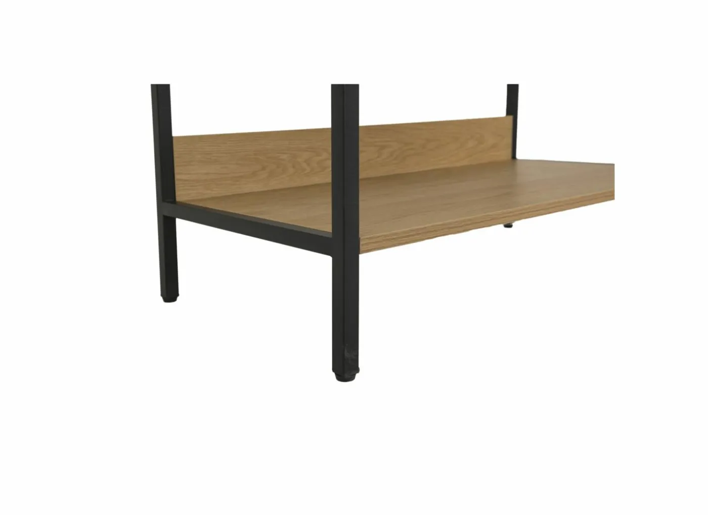 Opbergrek Aware 80x40x222cm - melamine & metaal - eik