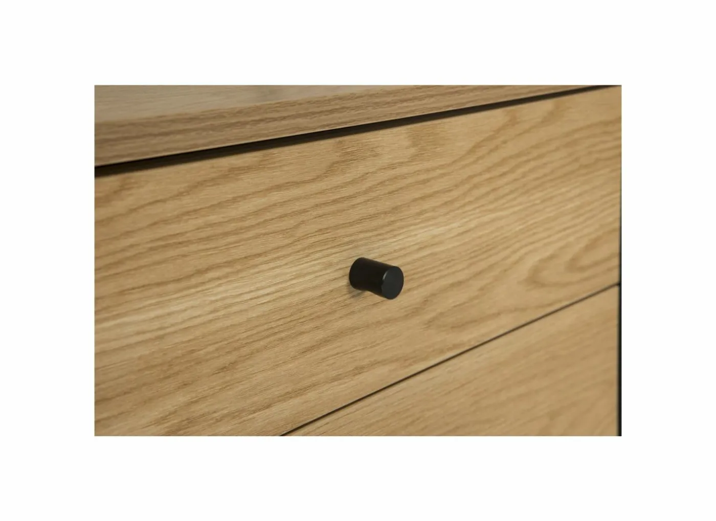 Opbergrek Aware 60x40x220cm - melamine & metaal - eik