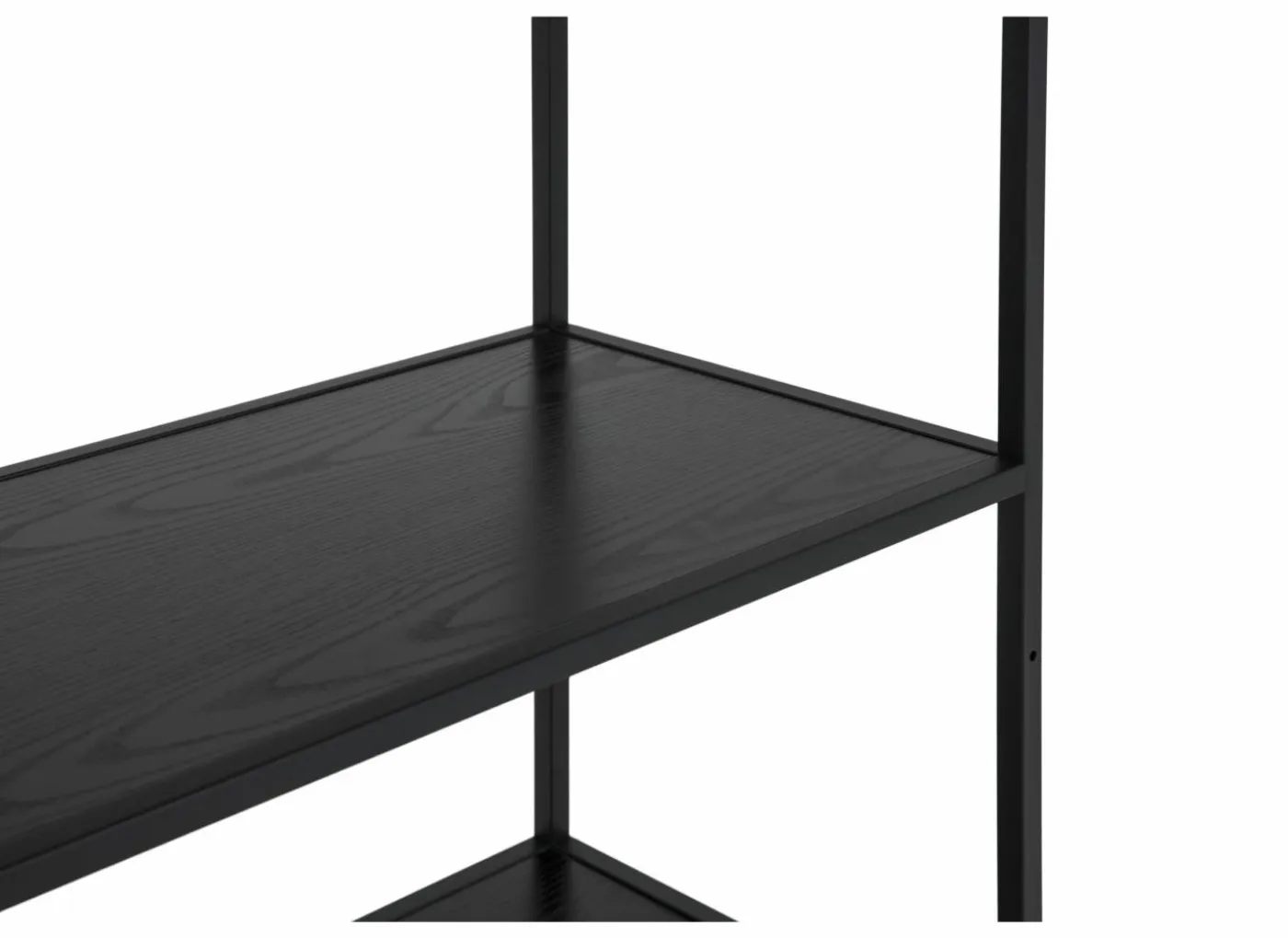 Opbergrek Mefisto 83x35x185cm - melamine - zwart