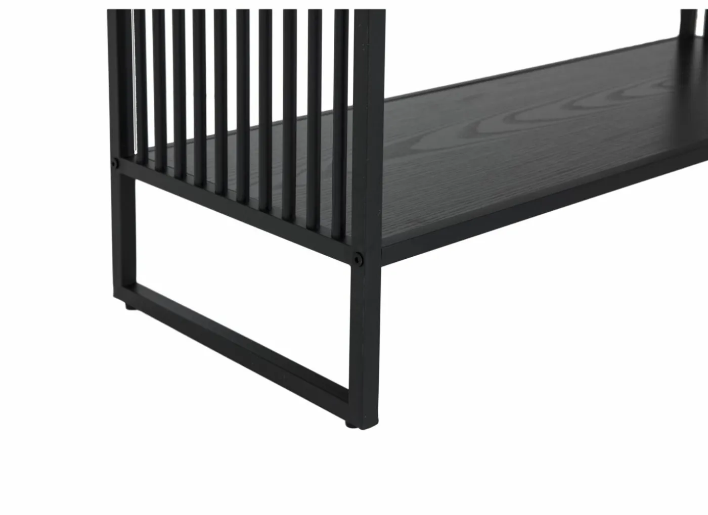 Opbergrek Mefisto 83x35x185cm - melamine - zwart