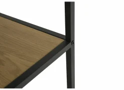 Opbergrek Tower 77x35x185cm - melamine & metaal - eik