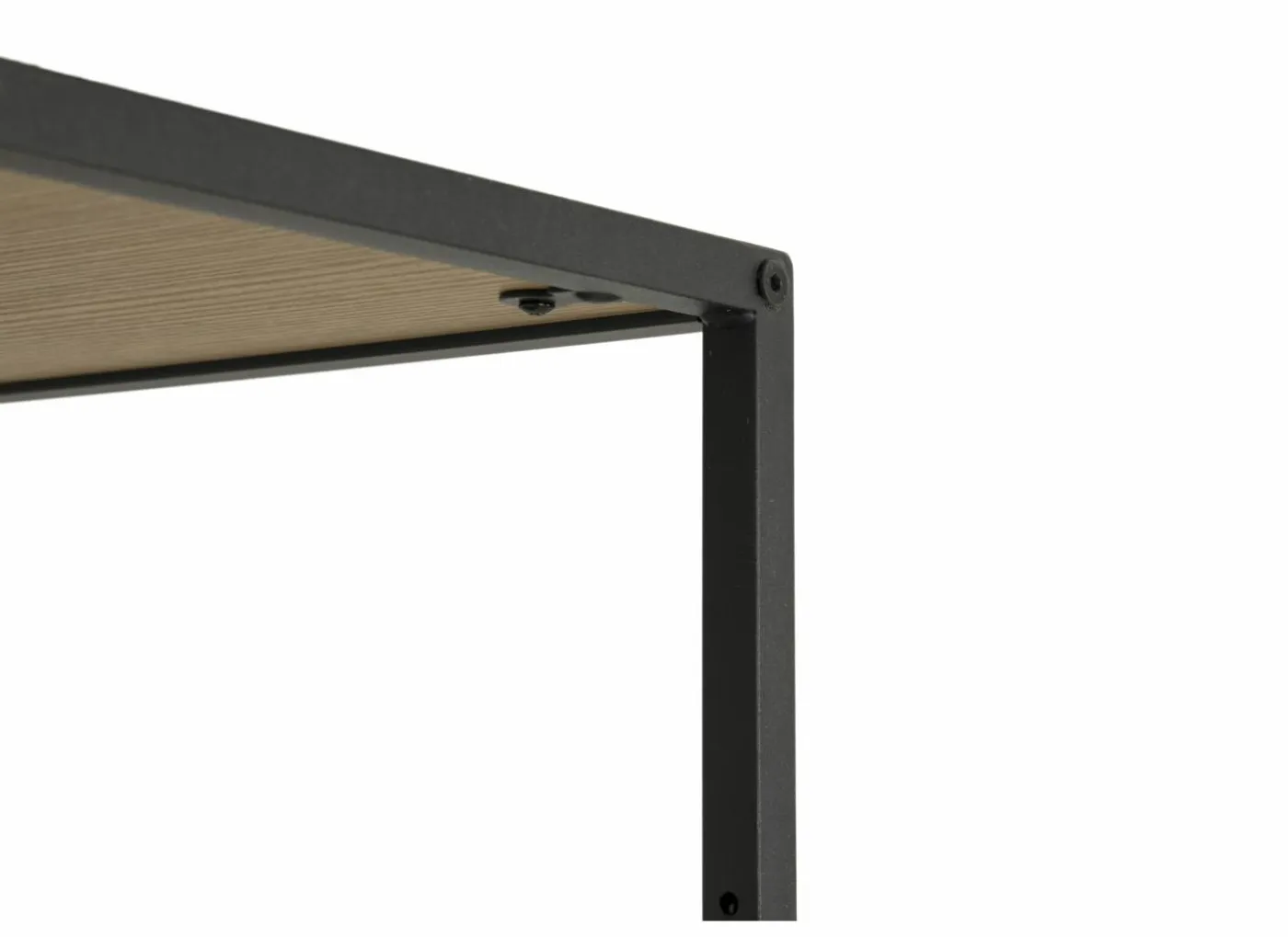 Opbergrek Tower 77x35x185cm - melamine & metaal - eik