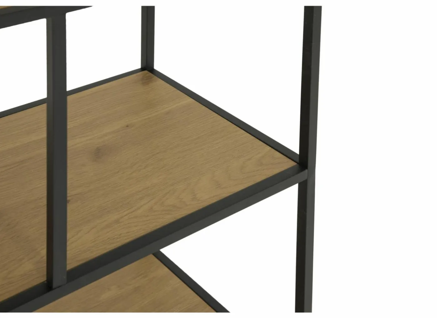 Opbergrek Tower 77x35x114cm - melamine & metaal - wild oak