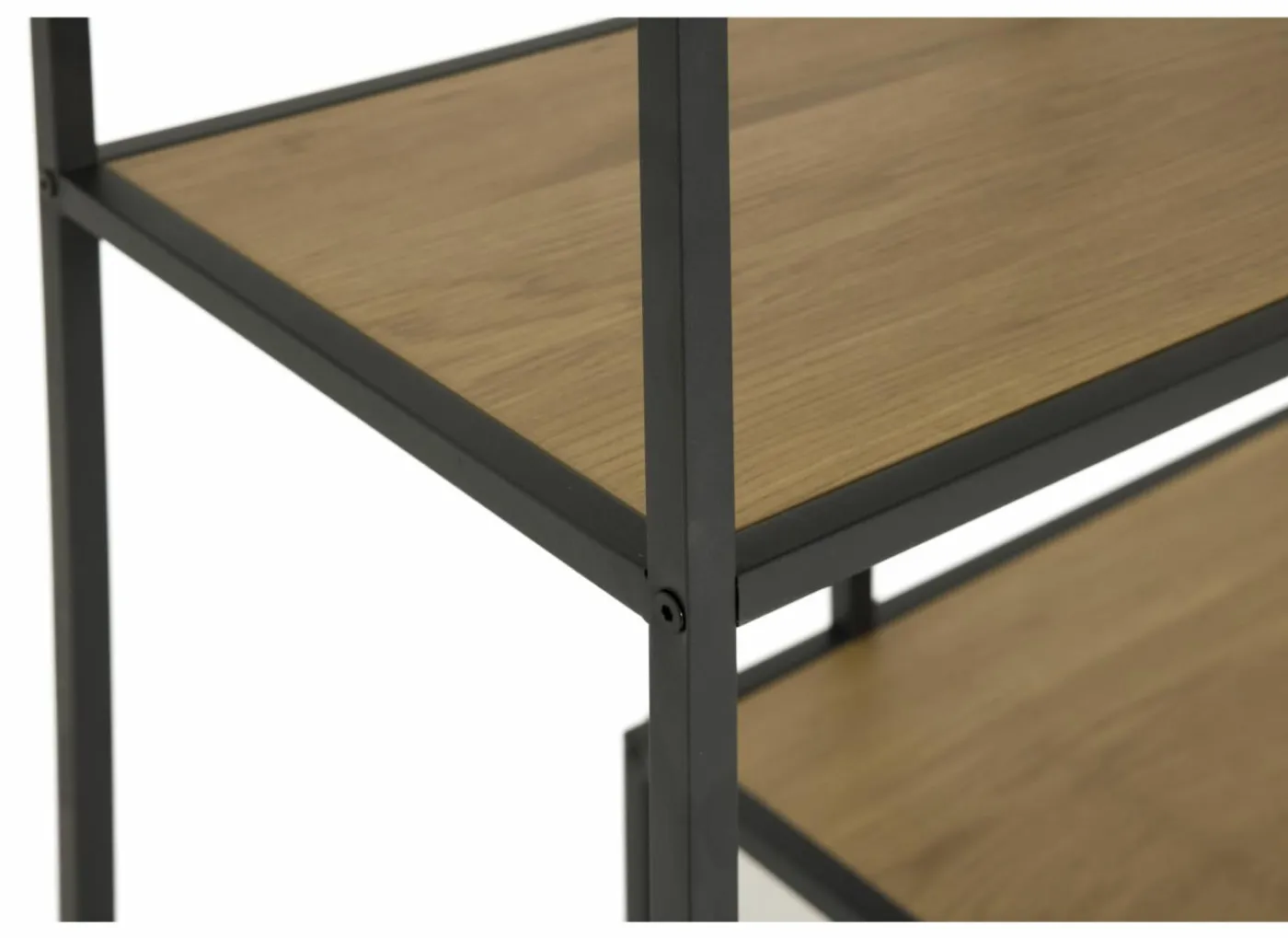 Opbergrek Tower 77x35x114cm - melamine & metaal - wild oak