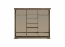 Schuifdeurkast 260cm - decor - truffel & porcelein