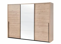 Schuifdeurkast 253cm - decor - lichtbruin