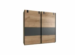 Schuifdeurkast Dublin 180cm - decor - grafiet