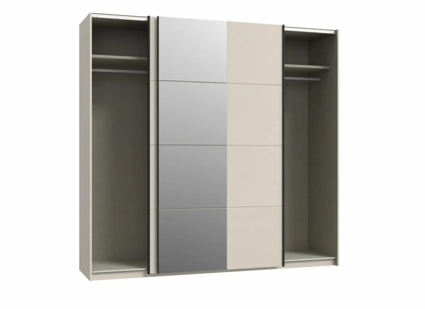 Schuifdeurkast Ingalill 220cm - decor - zand