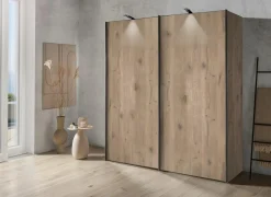 Schuifdeurkast Phoenix 200cm - decor - Noorse eik