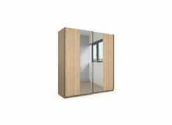 Schuifdeurkast Tessa 200cm - melamine - zand eik