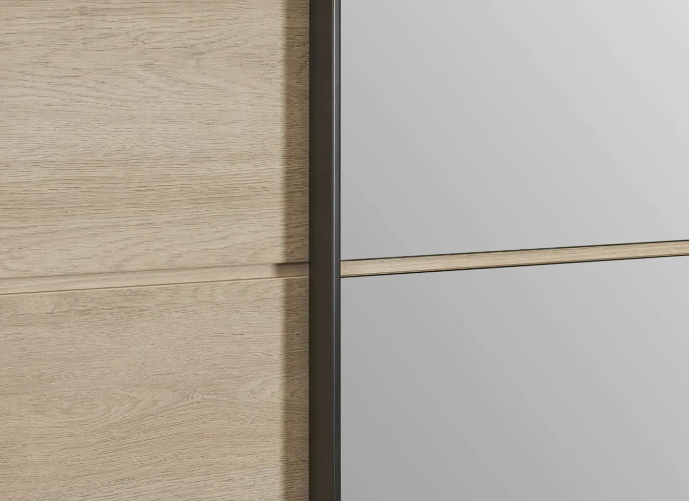 Schuifdeurkast Udine I 253cm - decor - urban oak