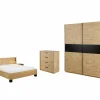 Slaapkamer Clara met bed 160x200cm - kleerkast 200cm - commode 90cm en 2 nachtkastjes