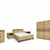 Slaapkamer Kato met bed 160x200cm - kleerkast 250cm - commode 90cm en 2 nachtkastjes