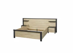 Slaapkamer Phaedra met bed 180x200cm - kleerkast 217cm - commode 120cm en 2 nachtkastjes