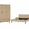 Slaapkamer Ry met bed 180x200cm - kleerkast 151cm en 2 nachtkastjes