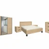 Slaapkamer Tessa met bed 160x200cm - kleerkast 250cm - commode 90cm en 2 nachtkastjes