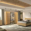 Slaapkamer Udine I met bed 180x200cm - kleerkast 253cm - commode 115cm en 2 nachtkastjes