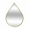 Spiegel Drop 21x29cm - MDF & ijzer - goud
