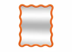 Spiegel Judy 38x30cm - glas & kunststof - oranje