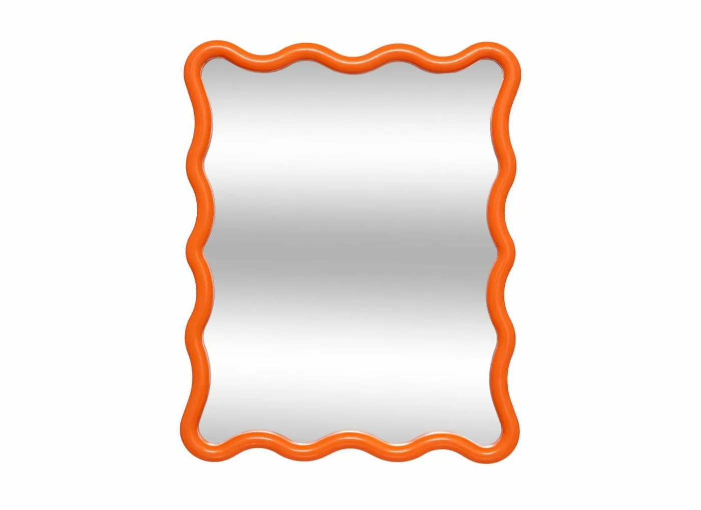 Spiegel Judy 38x30cm - glas & kunststof - oranje