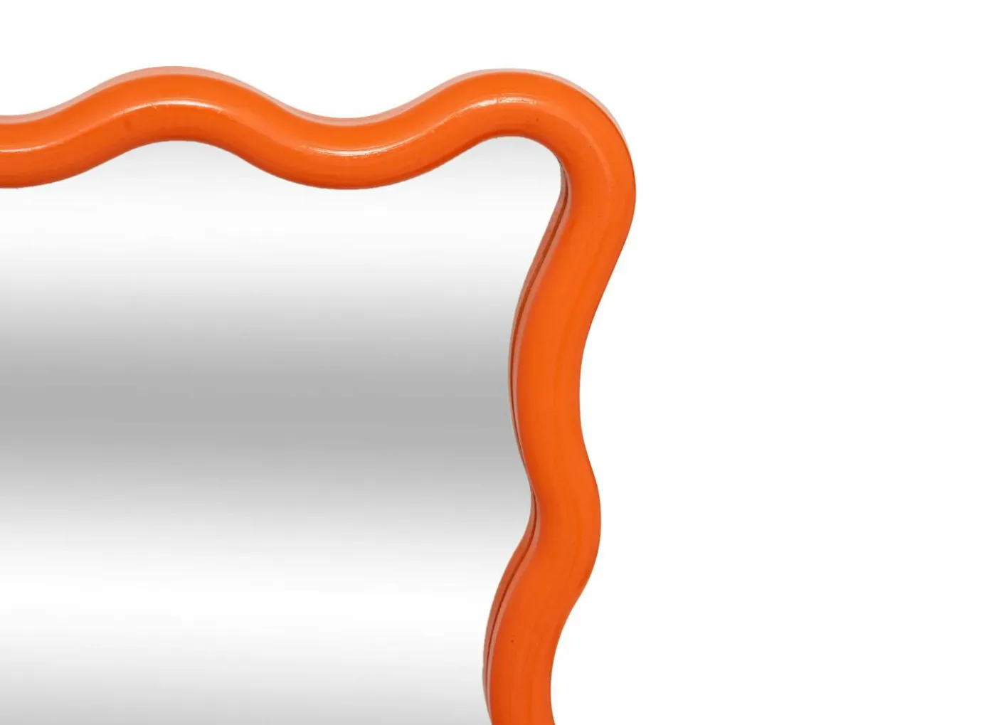 Spiegel Judy 38x30cm - glas & kunststof - oranje