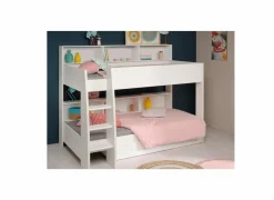 Stapelbed Leo  90x200cm - decor - wit met bodems