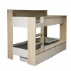Stapelbed met bedlade Clarck 90x200cm - decor - helia eik & zand