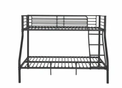 Stapelbed Them 140x200cm - metaal - zwart