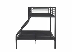 Stapelbed Them 140x200cm - metaal - zwart