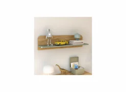 Wandplank Hoa 100x22x26cm - decor - mauvella eik & groen